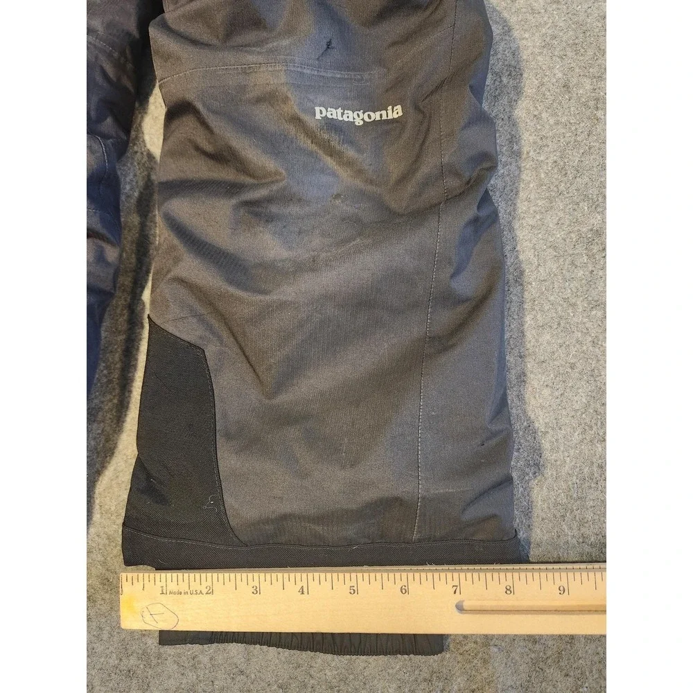 Patagonia Ski Pants Kids Size 7-8 Gray H2No Waterproof Insulated Snow STY68490